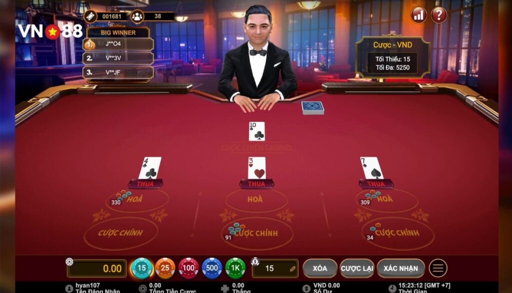 Cách chơi Cuộc chiến casino