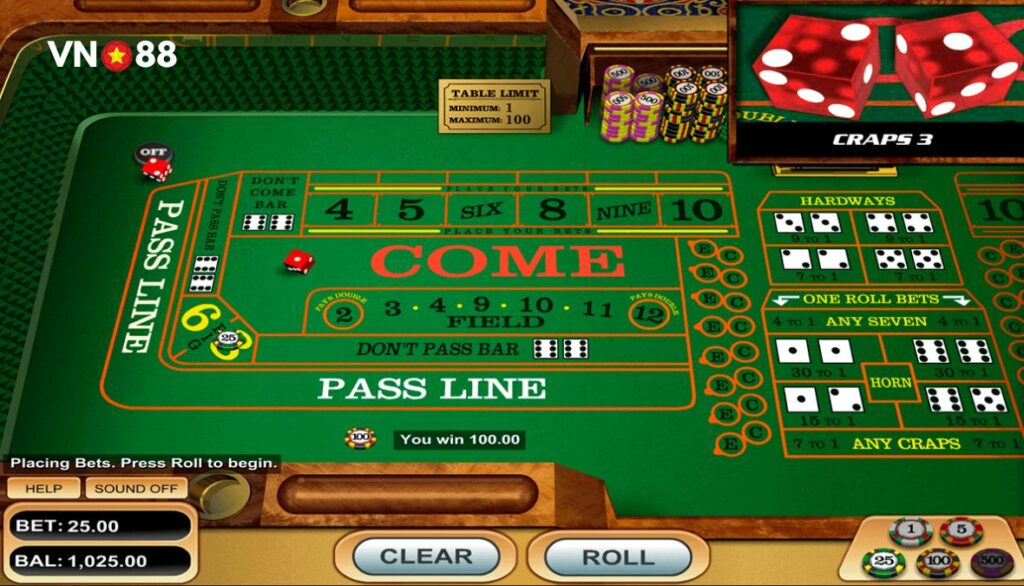 Craps tại VN88