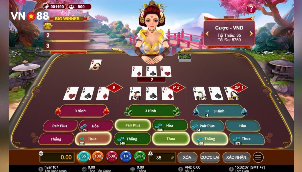 Luật chơi Baccarat 3 hình