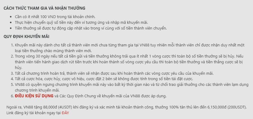 Hướng dẫn nhận thưởng 100% thành viên mới 